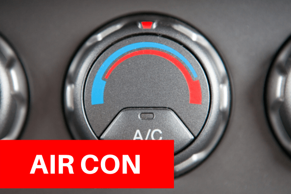 Air conditioning services and regas at PJS Autos Swindon