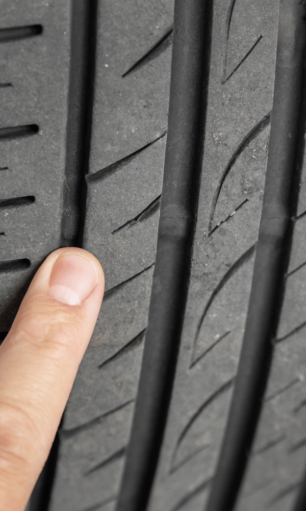 Checking tyre tread is crucial